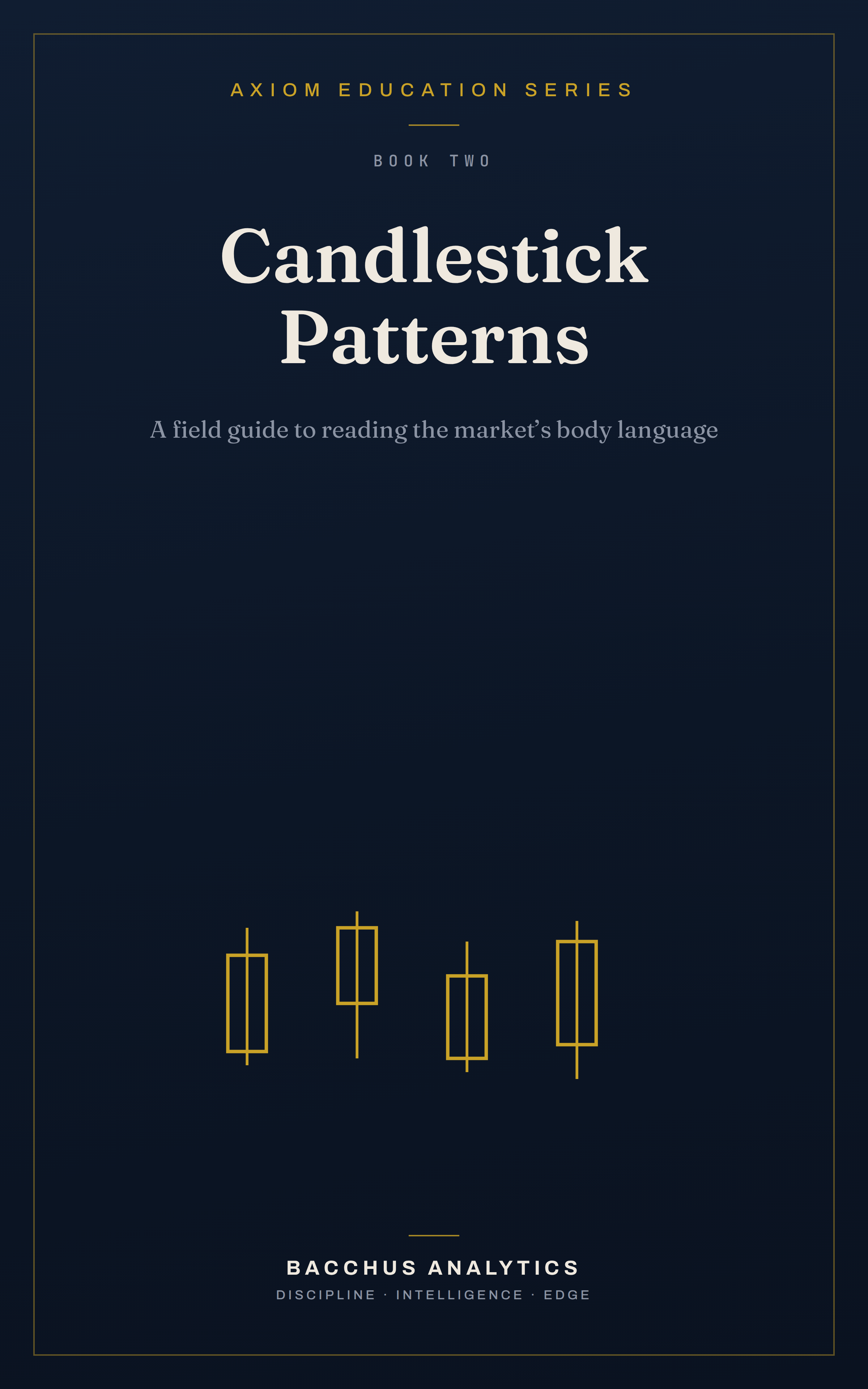 Candlestick Patterns: A Field Guide ebook cover — AXIOM Education Series Book 2